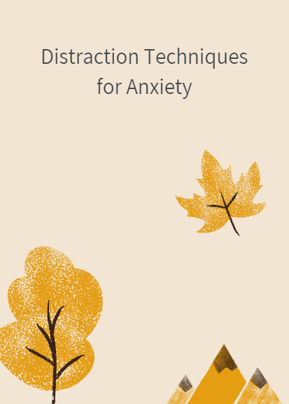 Distraction Techniques for Anxiety Guide Cover